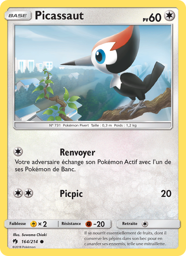 Picassaut 164 — Tonnerre Perdu (French Pokémon TCG card)