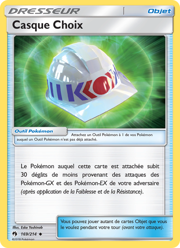 Casque Choix 169 — Tonnerre Perdu (French Pokémon TCG card)