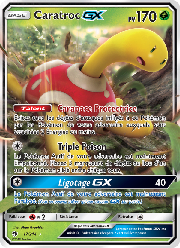 Caratroc GX 17 — Tonnerre Perdu (French Pokémon TCG card)