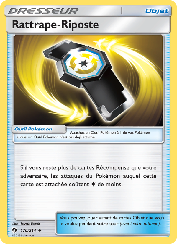 Rattrape-Riposte 170 — Tonnerre Perdu (French Pokémon TCG card)