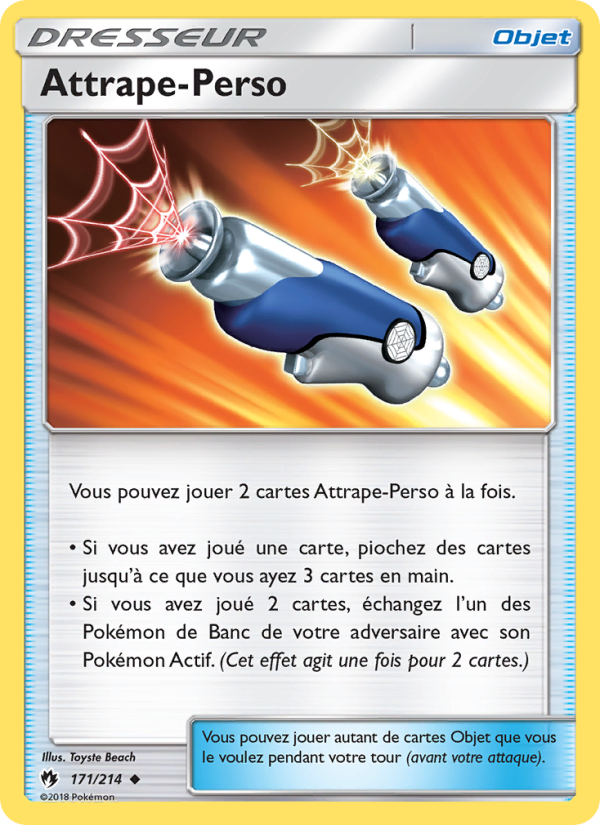 Attrape-Perso 171 — Tonnerre Perdu (French Pokémon TCG card)