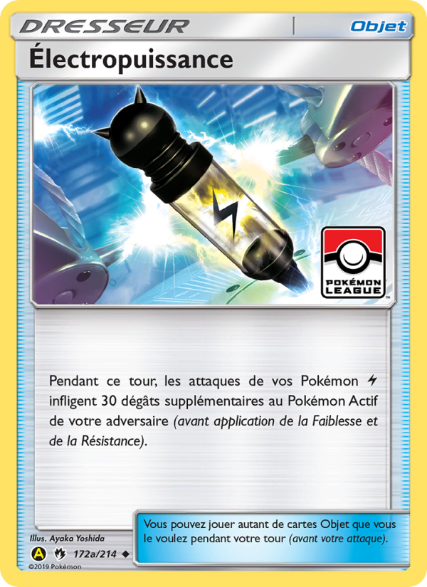 Électropuissance 172 — Tonnerre Perdu (French Pokémon TCG card)