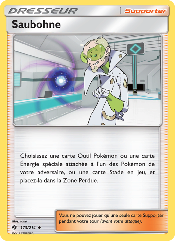 Saubohne 173 — Tonnerre Perdu (French Pokémon TCG card)