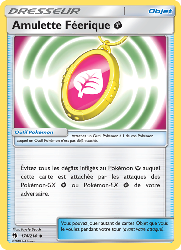 Amulette Féerique Grass 174 — Tonnerre Perdu (French Pokémon TCG card)