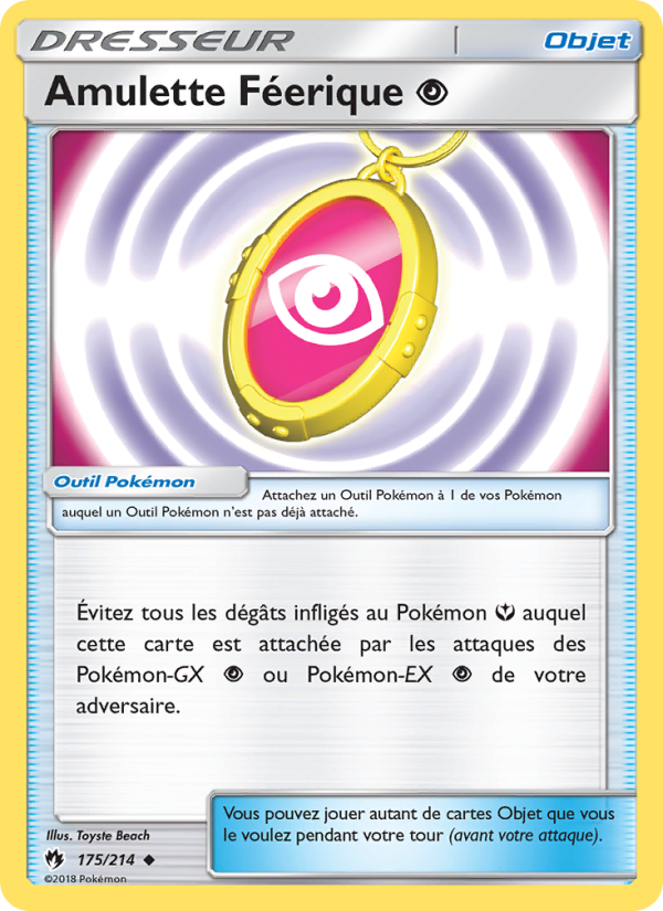 Amulette Féerique Psychic 175 — Tonnerre Perdu (French Pokémon TCG card)