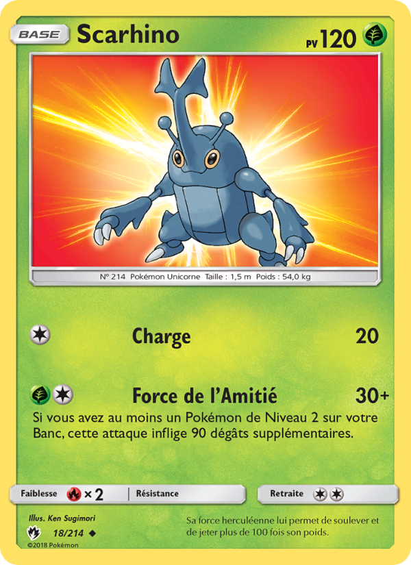 Scarhino 18 — Tonnerre Perdu (French Pokémon TCG card)