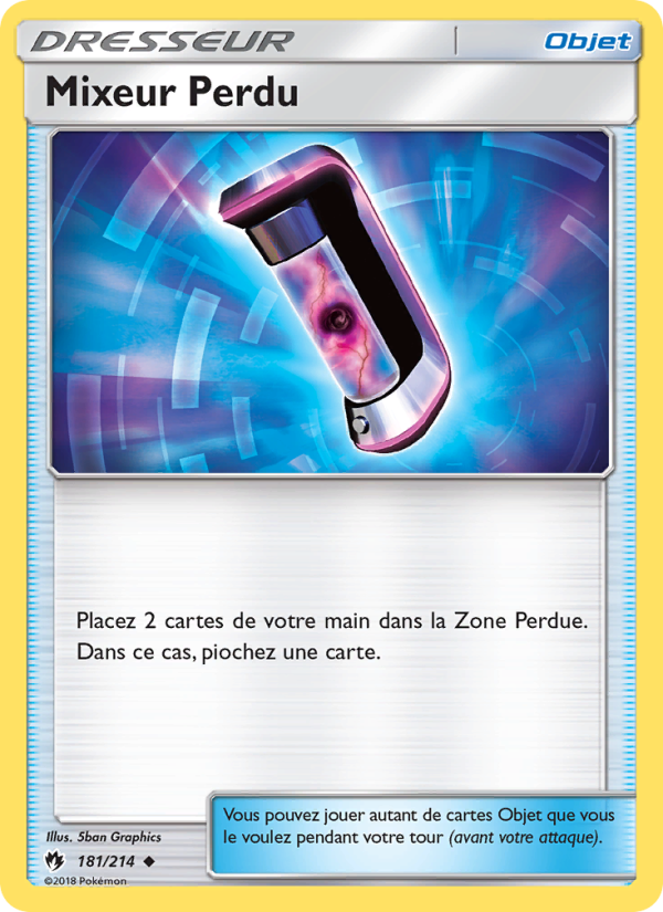Mixeur Perdu 181 — Tonnerre Perdu (French Pokémon TCG card)
