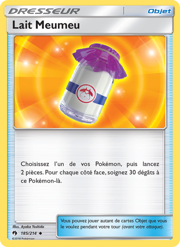 Lait Meumeu 185 — Tonnerre Perdu (French Pokémon TCG card)