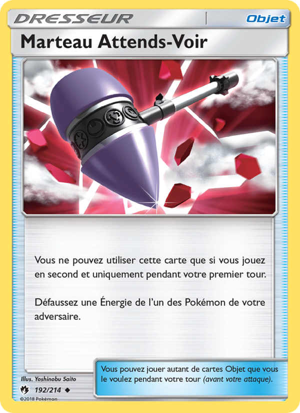 Marteau Attends Voir 192 — Tonnerre Perdu (French Pokémon TCG card)
