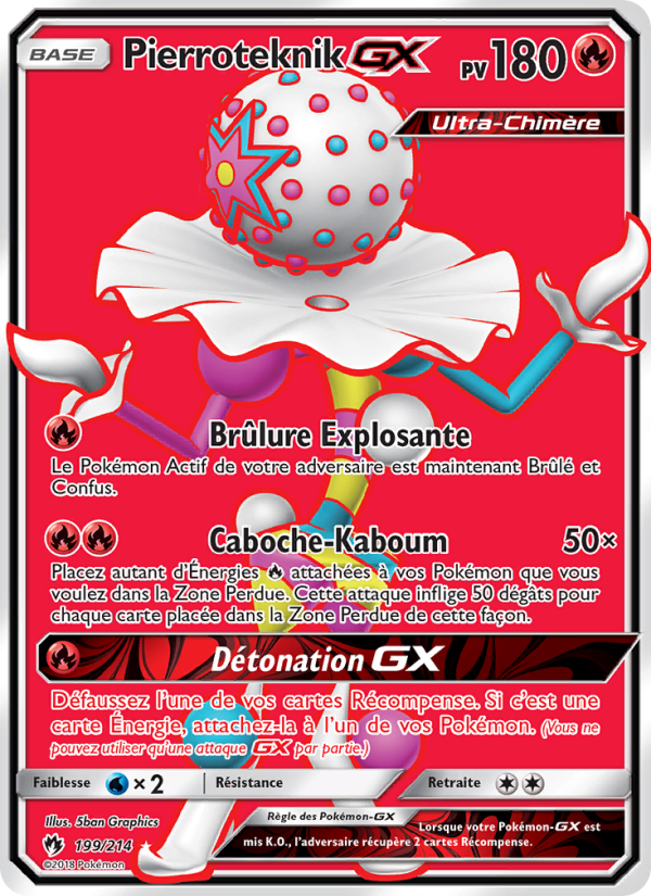 Pierroteknik GX 199 — Tonnerre Perdu (French Pokémon TCG card)