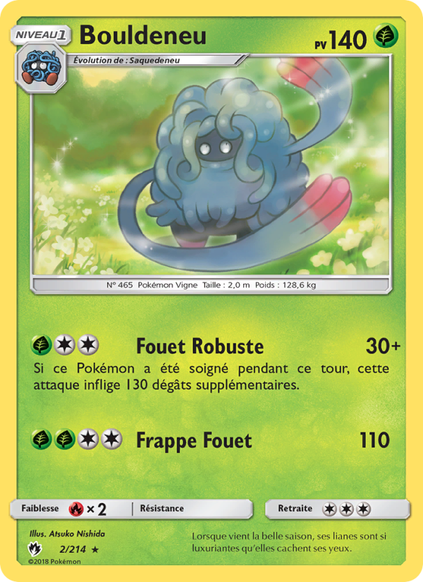 Bouldeneu 2 — Tonnerre Perdu (French Pokémon TCG card)