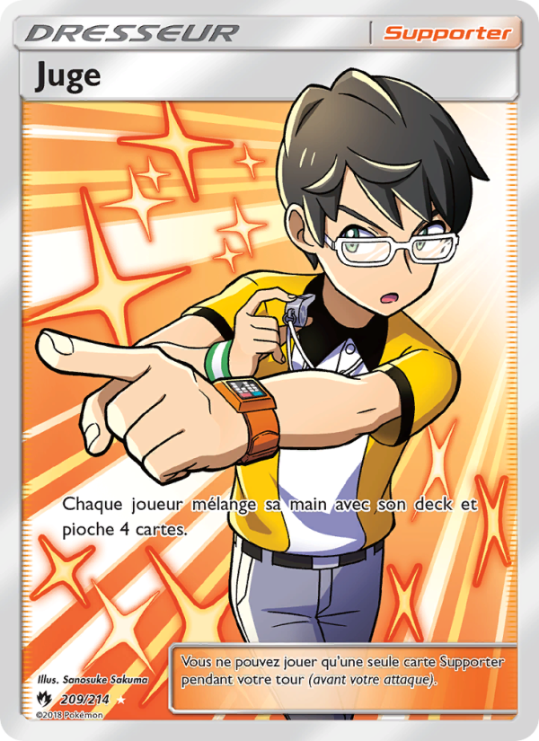 Juge 209 — Tonnerre Perdu (French Pokémon TCG card)