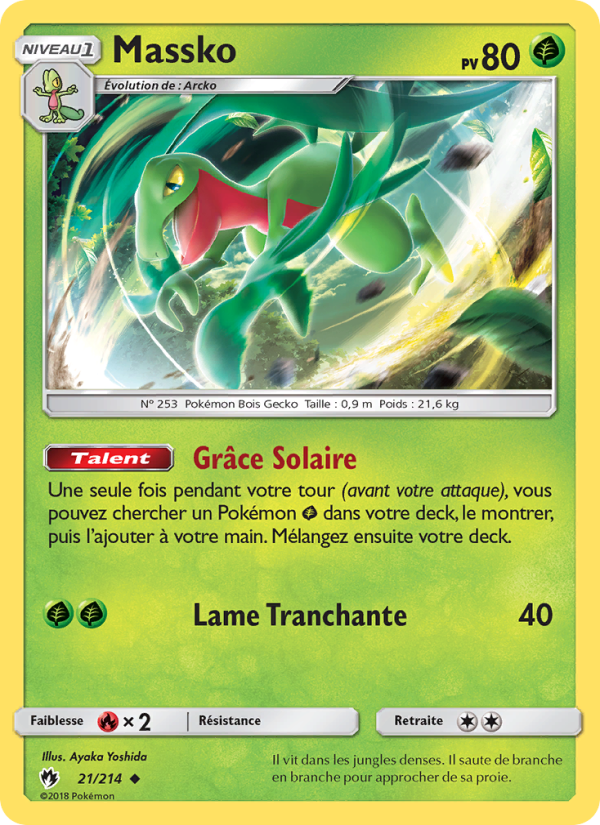 Massko 21 — Tonnerre Perdu (French Pokémon TCG card)