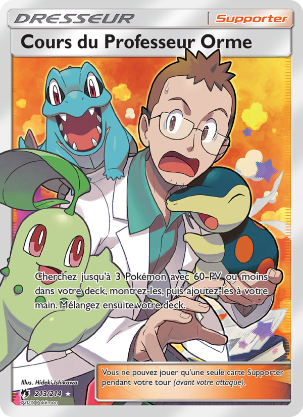 Cours du Professeur Orme 213 — Tonnerre Perdu (French Pokémon TCG card)
