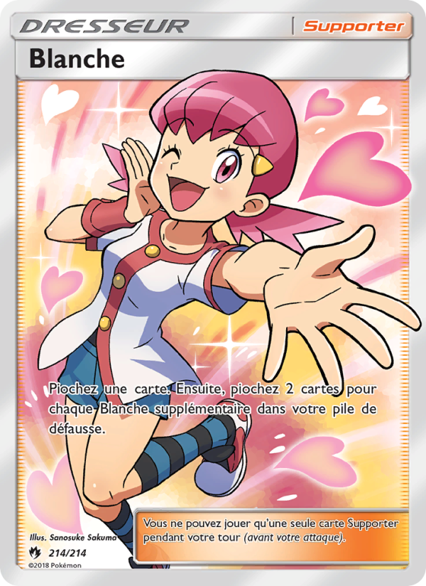 Blanche 214 — Tonnerre Perdu (French Pokémon TCG card)