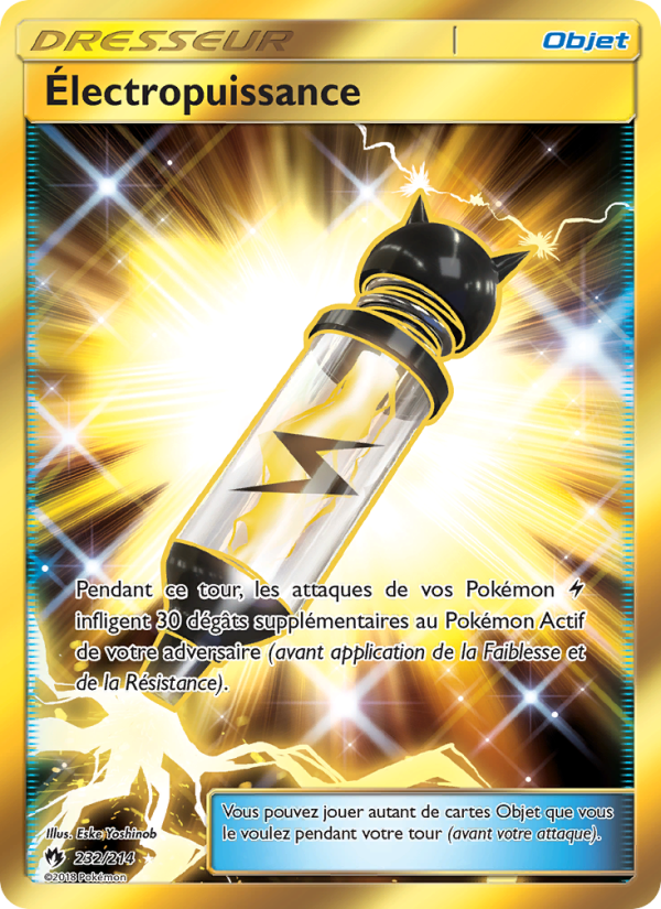 Électropuissance 232 — Tonnerre Perdu (French Pokémon TCG card)