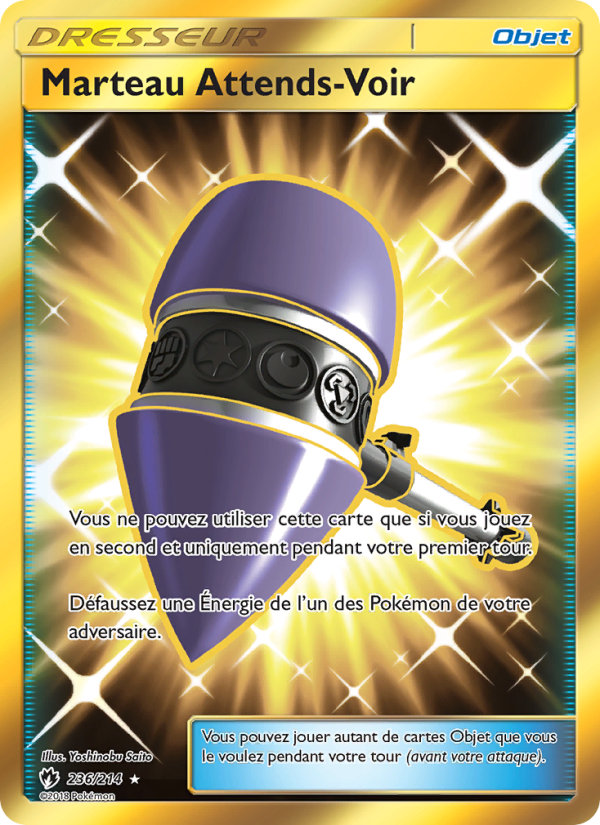 Marteau Attends Voir 236 — Tonnerre Perdu (French Pokémon TCG card)