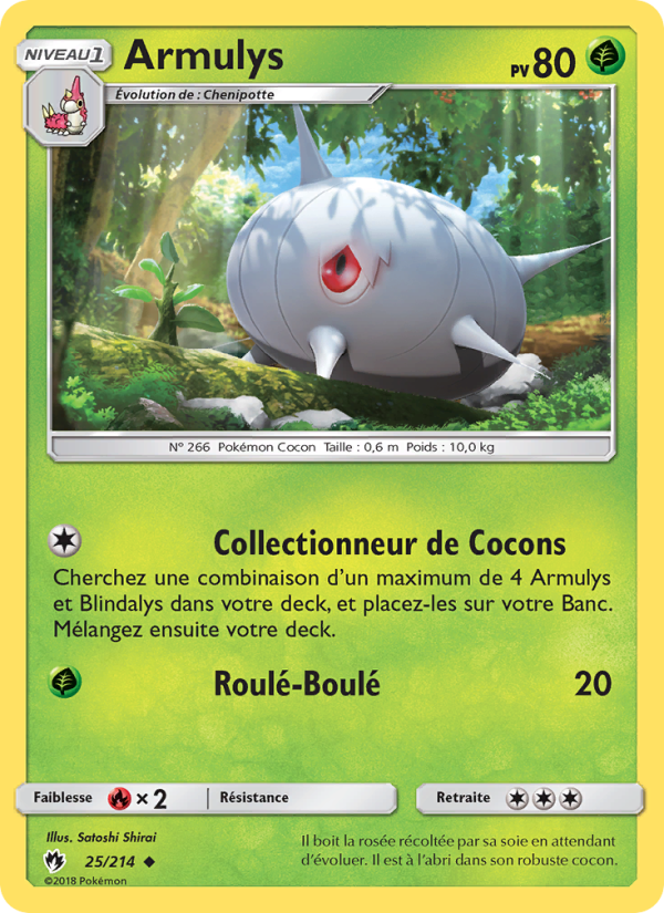 Armulys 25 — Tonnerre Perdu (French Pokémon TCG card)