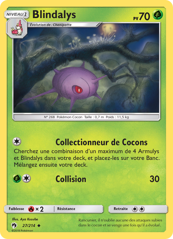 Blindalys 27 — Tonnerre Perdu (French Pokémon TCG card)