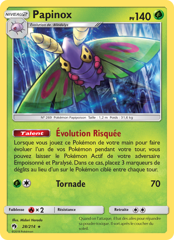 Papinox 28 — Tonnerre Perdu (French Pokémon TCG card)