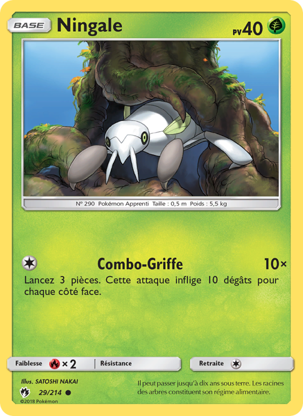 Ningale 29 — Tonnerre Perdu (French Pokémon TCG card)