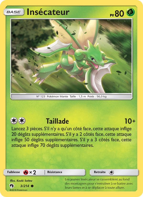 Insécateur 3 — Tonnerre Perdu (French Pokémon TCG card)