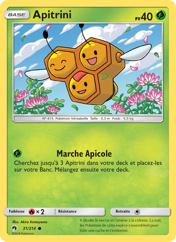 Apitrini 31 — Tonnerre Perdu (French Pokémon TCG card)