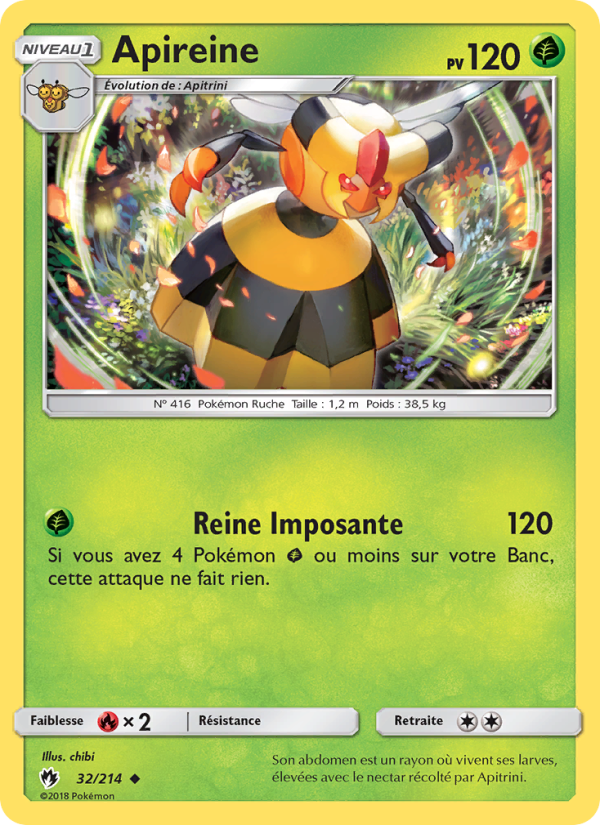Apireine 32 — Tonnerre Perdu (French Pokémon TCG card)