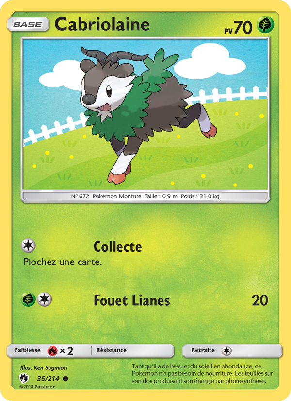 Cabriolaine 35 — Tonnerre Perdu (French Pokémon TCG card)