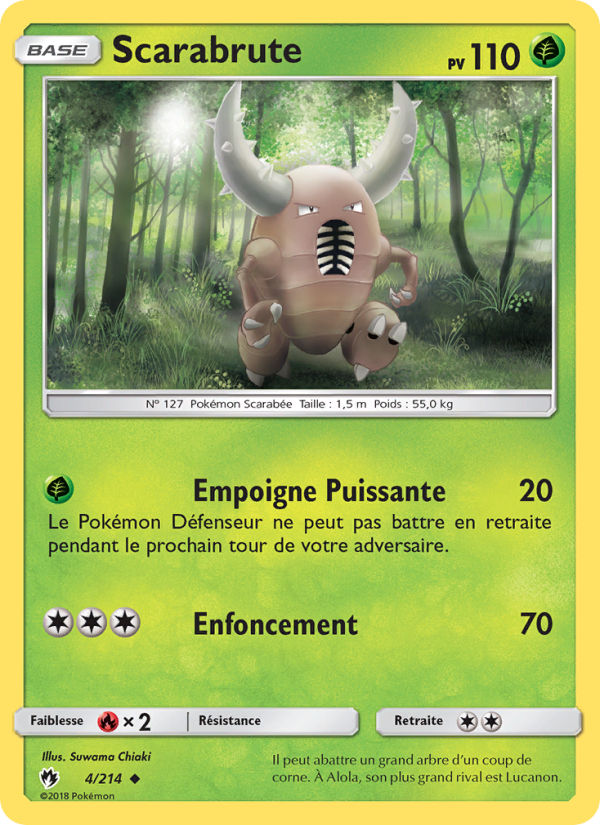 Scarabrute 4 — Tonnerre Perdu (French Pokémon TCG card)