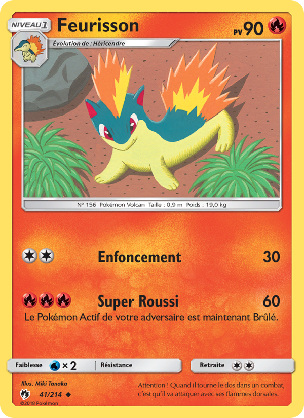 Feurisson 41 — Tonnerre Perdu (French Pokémon TCG card)