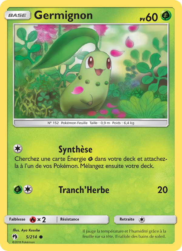 Germignon 5 — Tonnerre Perdu (French Pokémon TCG card)