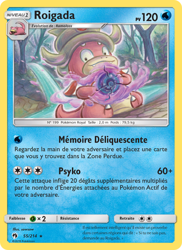 Roigada 55 — Tonnerre Perdu (French Pokémon TCG card)