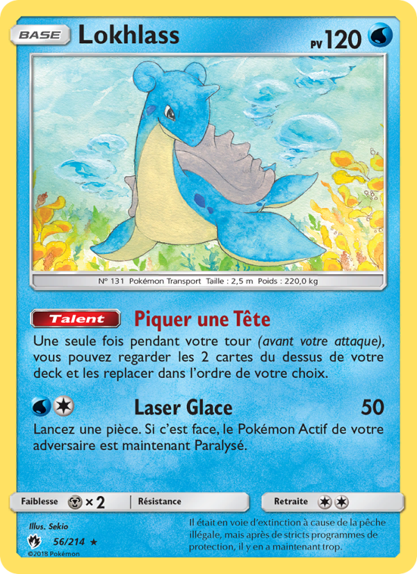 Lokhlass 56 — Tonnerre Perdu (French Pokémon TCG card)
