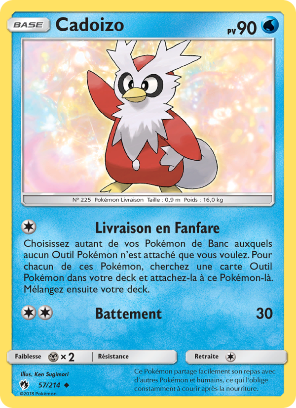 Cadoizo 57 — Tonnerre Perdu (French Pokémon TCG card)