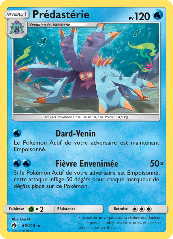 Prédastérie 69 — Tonnerre Perdu (French Pokémon TCG card)