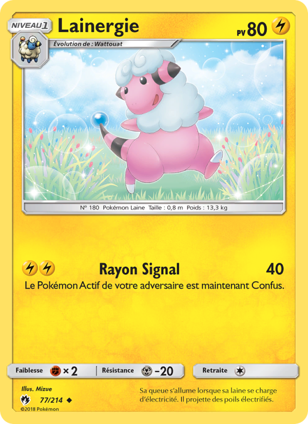 Lainergie 77 — Tonnerre Perdu (French Pokémon TCG card)