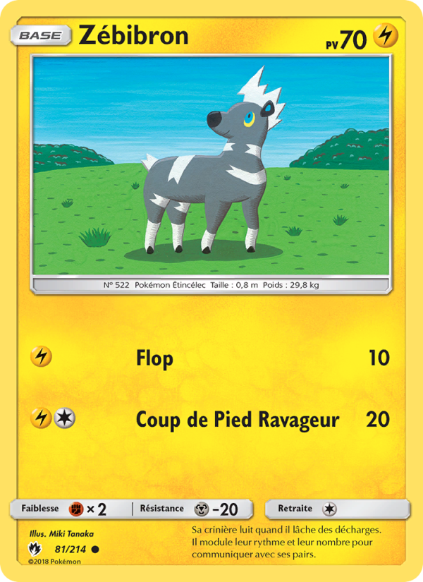 Zébibron 81 — Tonnerre Perdu (French Pokémon TCG card)