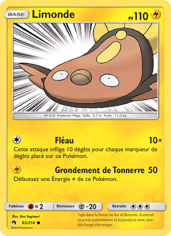 Limonde 83 — Tonnerre Perdu (French Pokémon TCG card)