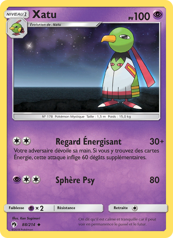 Xatu 88 — Tonnerre Perdu (French Pokémon TCG card)