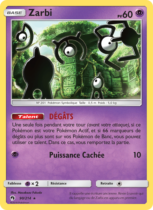 Zarbi 90 — Tonnerre Perdu (French Pokémon TCG card)