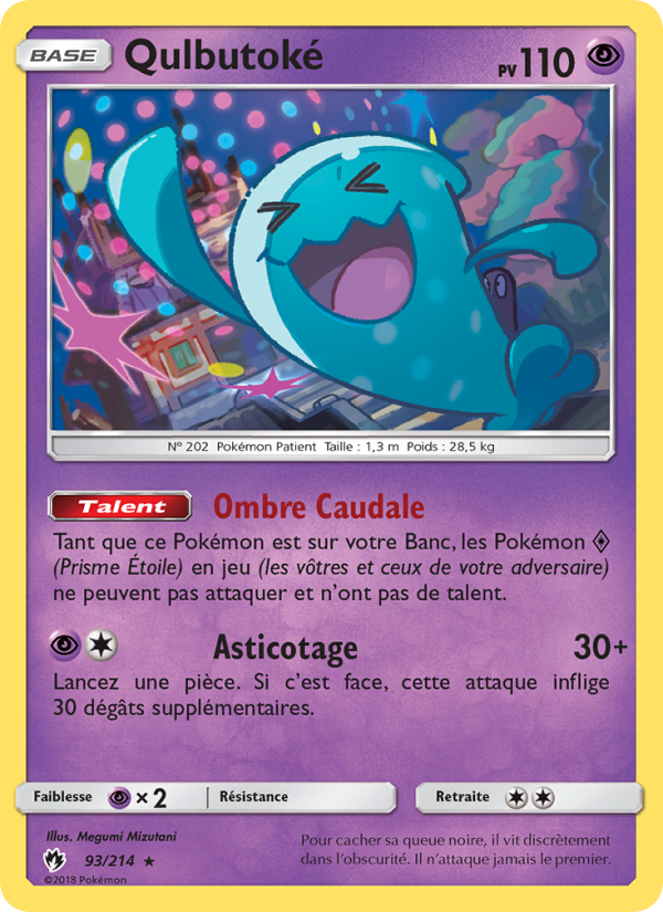 Qulbutoké 93 — Tonnerre Perdu (French Pokémon TCG card)