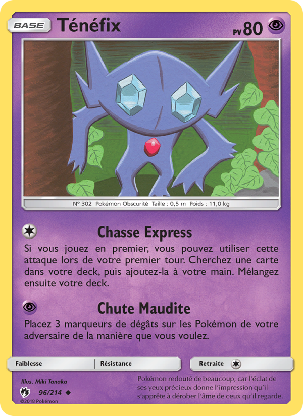 Ténéfix 96 — Tonnerre Perdu (French Pokémon TCG card)