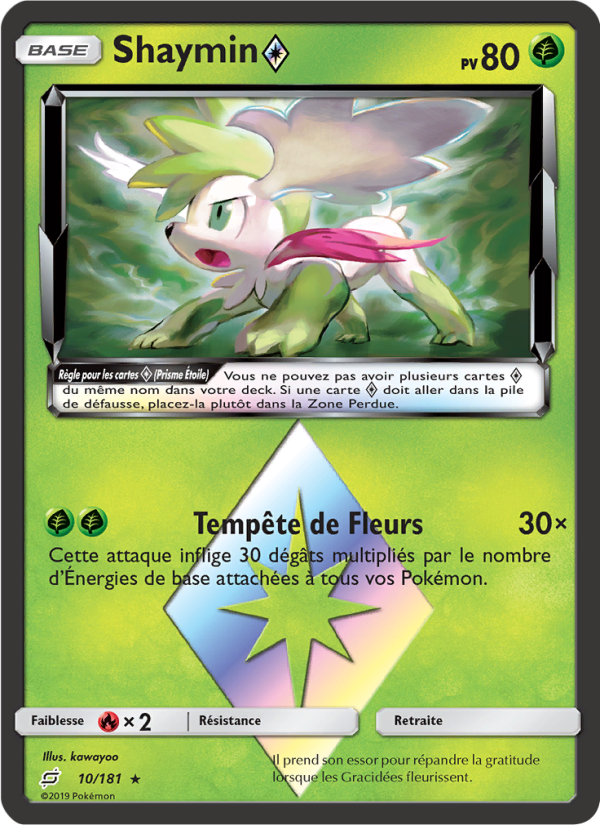 Shaymin ◇ 10 — Duo de Choc (French Pokémon TCG card)