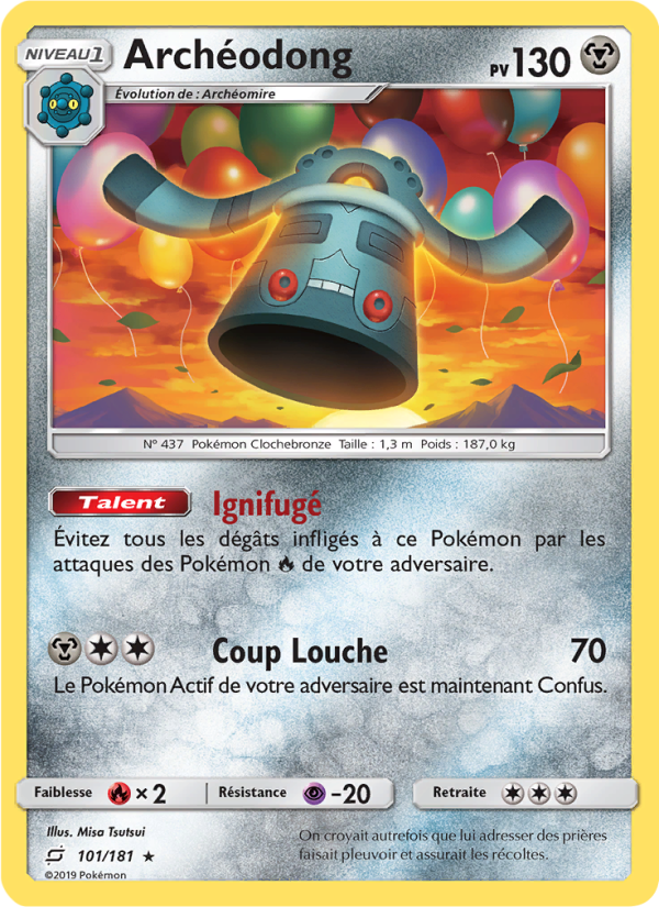 Archéodong 101 — Duo de Choc (French Pokémon TCG card)