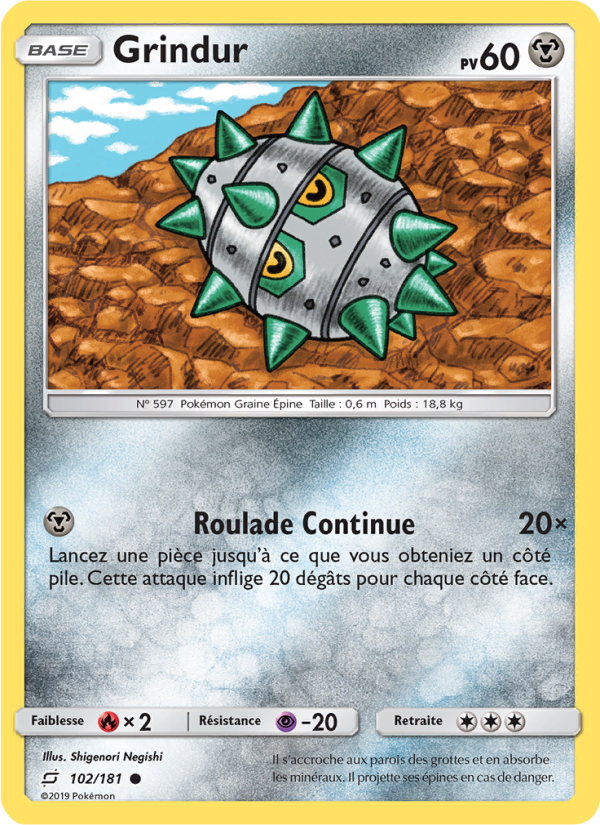Grindur 102 — Duo de Choc (French Pokémon TCG card)