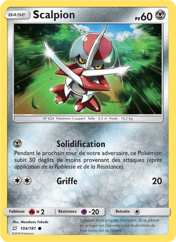 Scalpion 104 — Duo de Choc (French Pokémon TCG card)