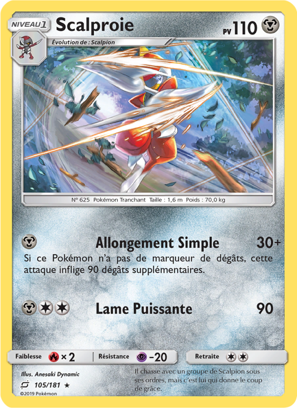 Scalproie 105 — Duo de Choc (French Pokémon TCG card)