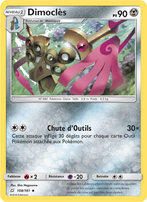 Dimoclès 108 — Duo de Choc (French Pokémon TCG card)