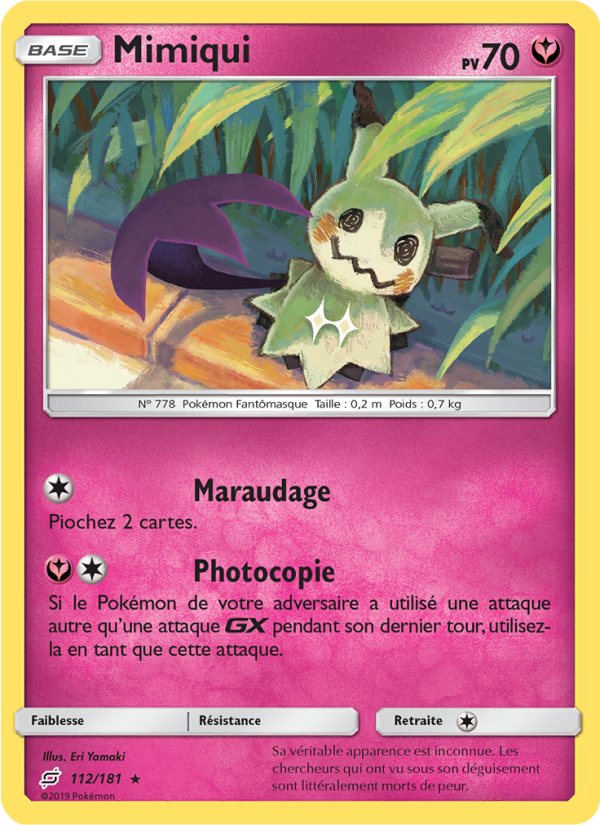 Mimiqui 112 — Duo de Choc (French Pokémon TCG card)